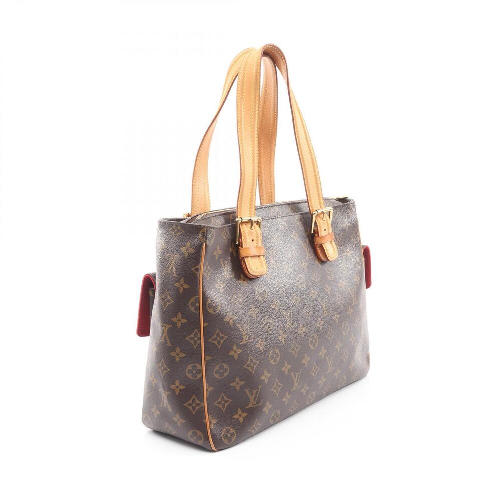 Louis Vuitton Multiplicit Handbag Canvas Leather Monogram Brown